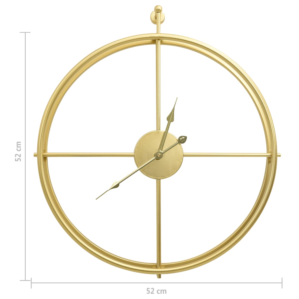 Wall Clock Gold 52 cm Iron - OLBRIT