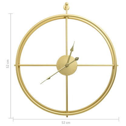 Wall Clock Gold 52 cm Iron - OLBRIT