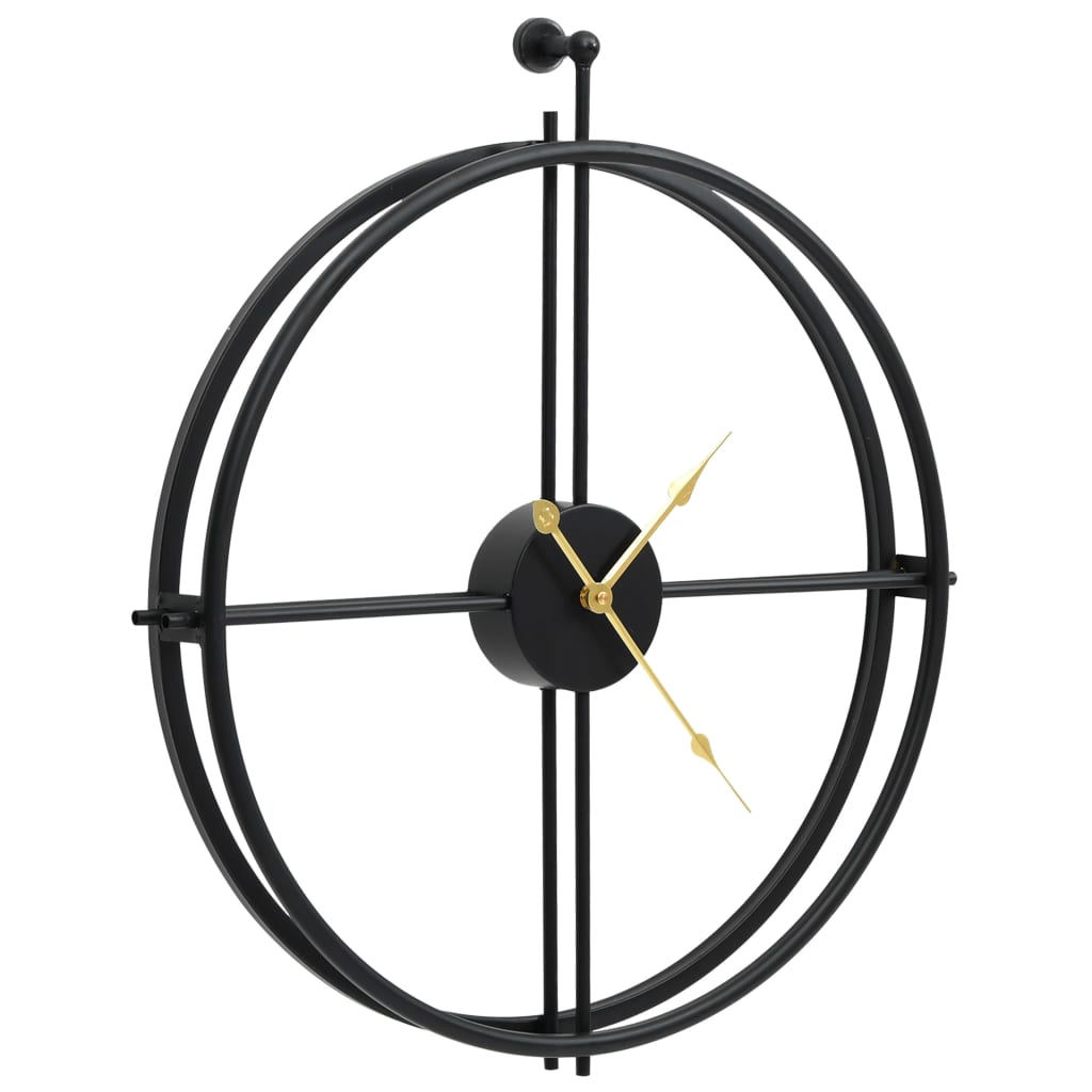 Wall Clock Black 52 cm Iron - OLBRIT