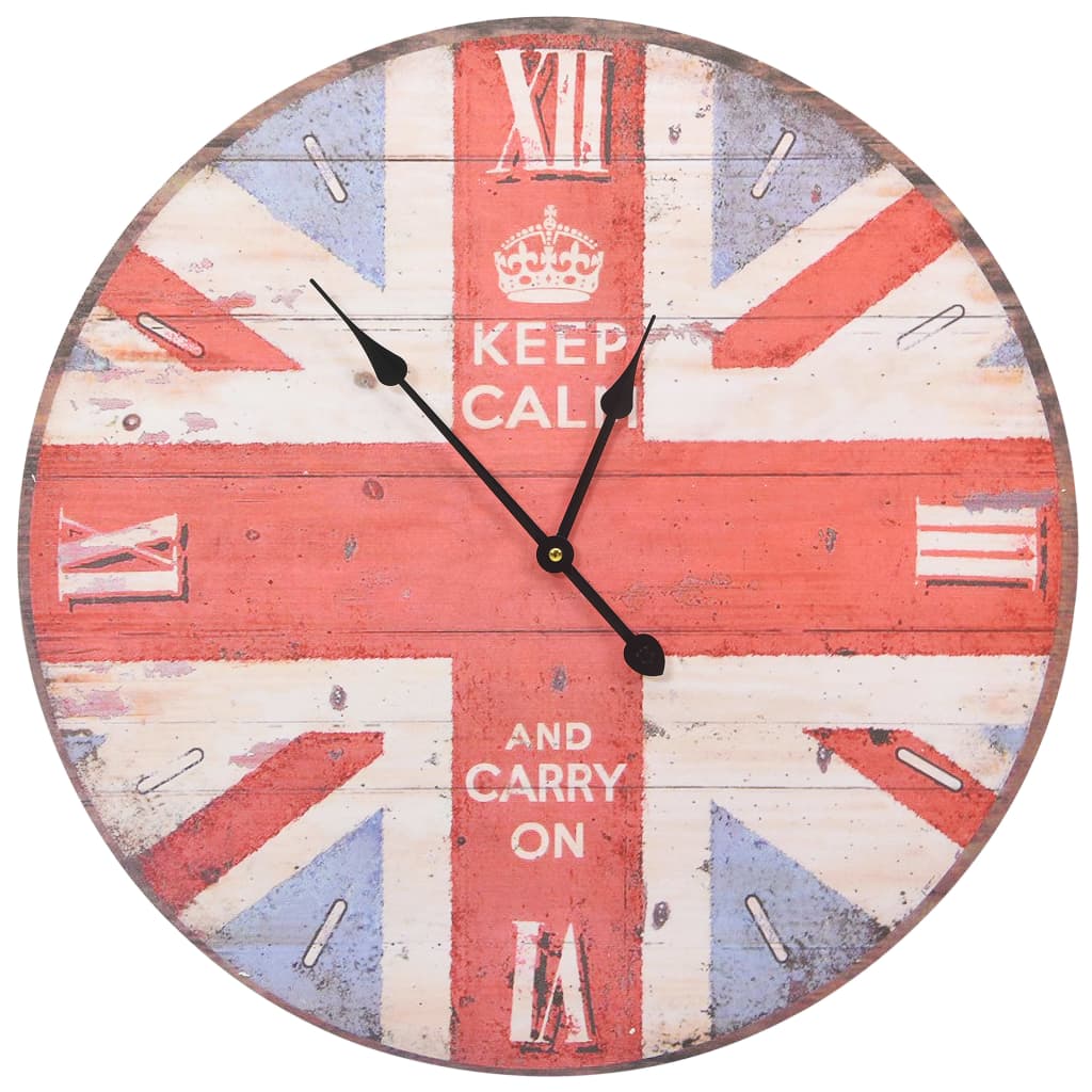 Vintage Wall Clock UK 60 cm - OLBRIT