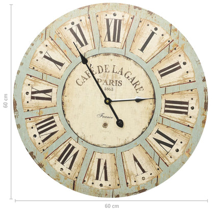 Wall Clock Multicolour 60 cm MDF - OLBRIT