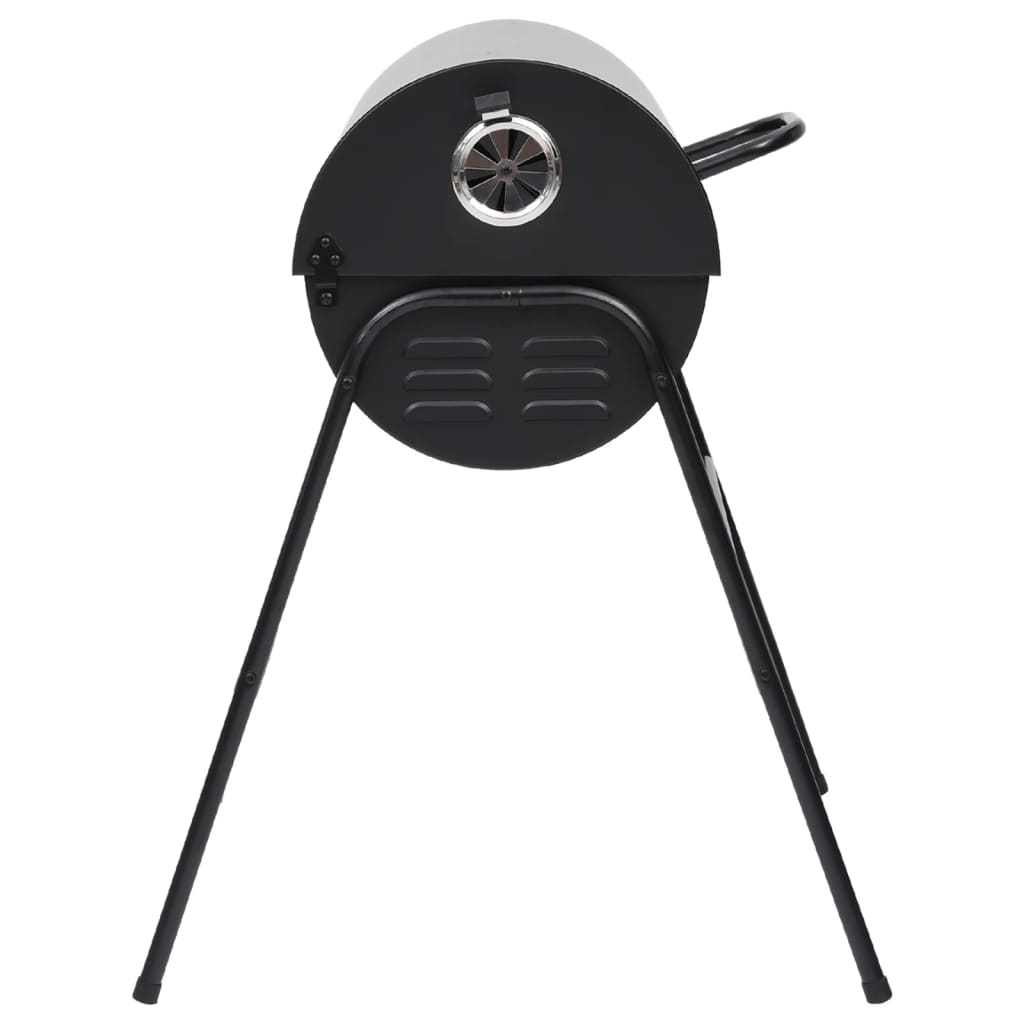 Barrel Grill with 2 Cooking Grids Black 80x95x90 cm Steel - OLBRIT