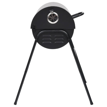 Barrel Grill with 2 Cooking Grids Black 80x95x90 cm Steel - OLBRIT