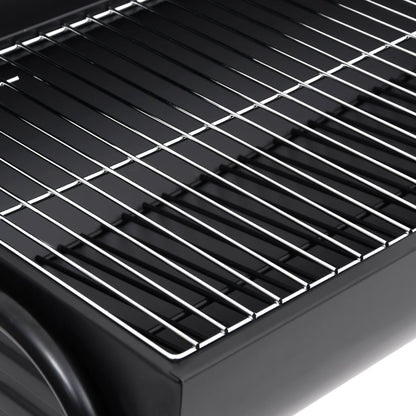 Barrel Grill with 2 Cooking Grids Black 80x95x90 cm Steel - OLBRIT