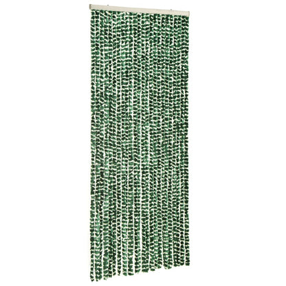 Insect Curtain Green and White 90x220 cm Chenille - OLBRIT