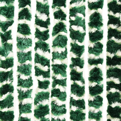 Insect Curtain Green and White 90x220 cm Chenille - OLBRIT