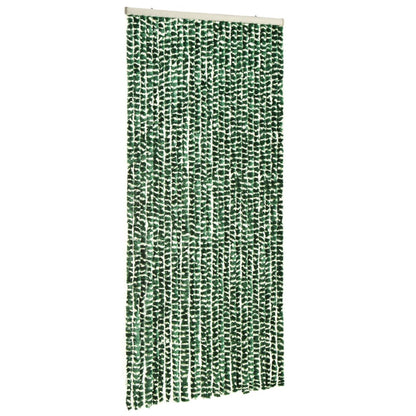 Insect Curtain Green and White 100x220 cm Chenille - OLBRIT