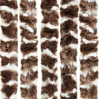 Insect Curtain Brown and White 90x220 cm Chenille - OLBRIT