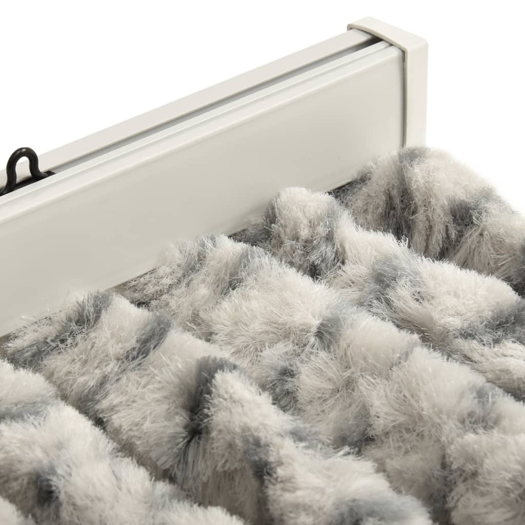 Insect Curtain Light and Dark Grey 90x220 cm Chenille - OLBRIT