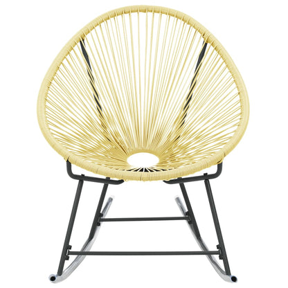 Outdoor Acapulco Chair Poly Rattan Beige - OLBRIT