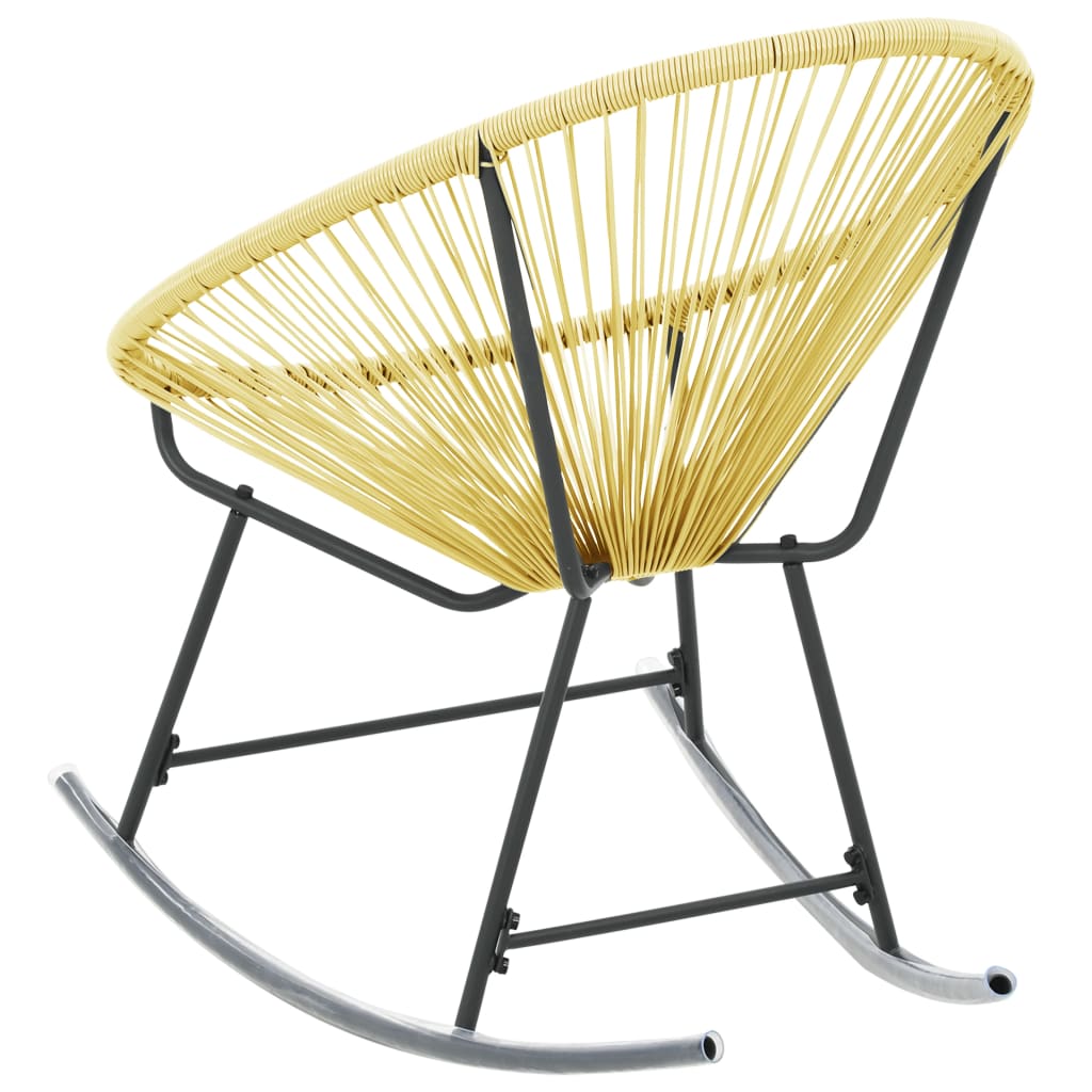 Outdoor Acapulco Chair Poly Rattan Beige - OLBRIT