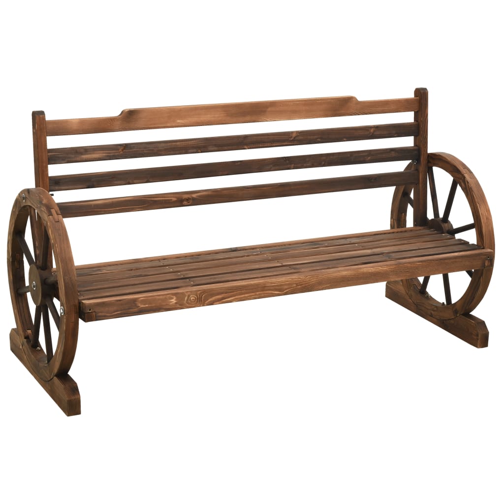 Garden Bench 142 cm Solid Firwood - OLBRIT