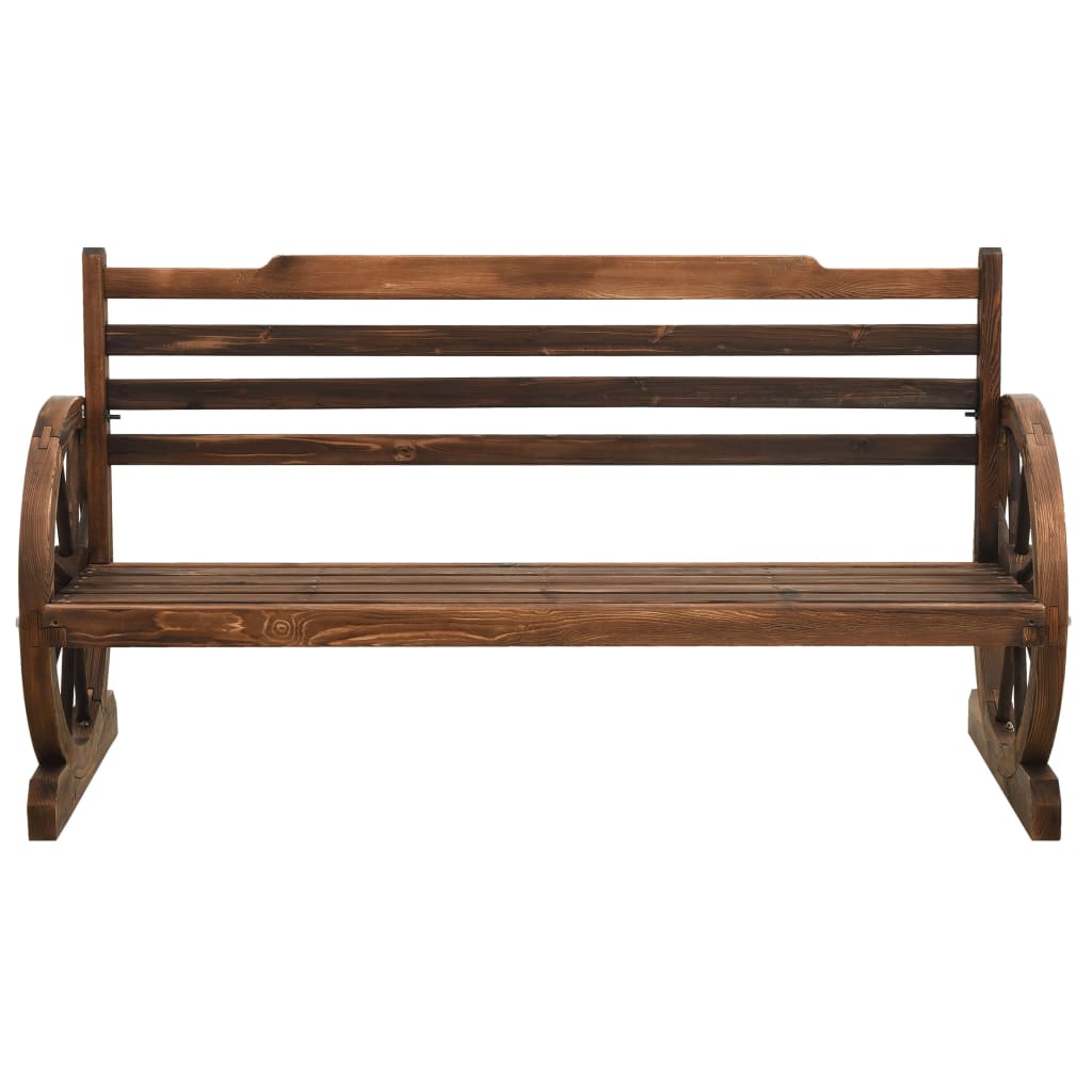 Garden Bench 142 cm Solid Firwood - OLBRIT