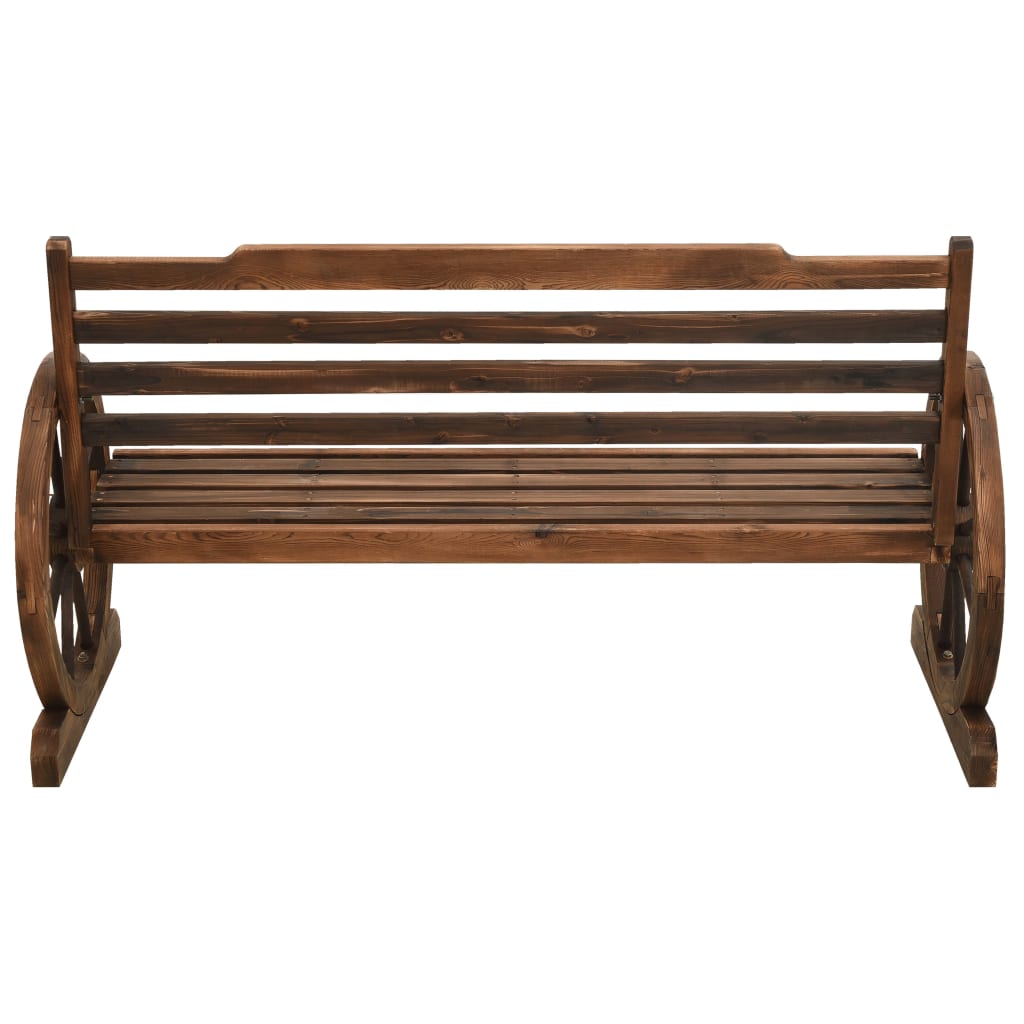 Garden Bench 142 cm Solid Firwood - OLBRIT