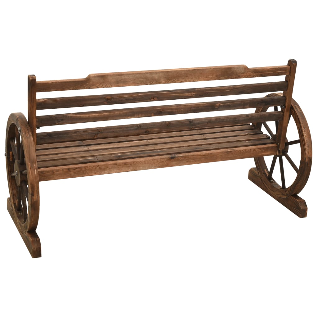 Garden Bench 142 cm Solid Firwood - OLBRIT