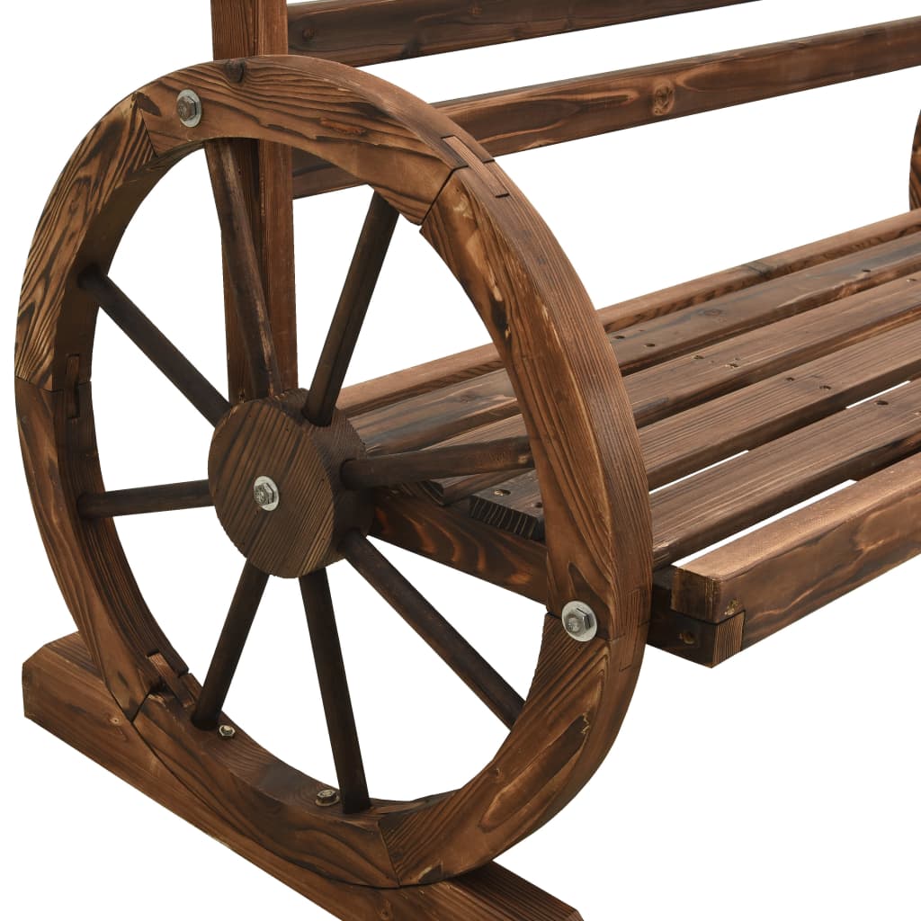 Garden Bench 142 cm Solid Firwood - OLBRIT