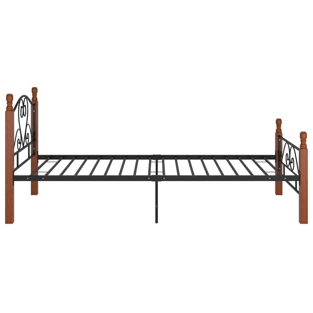 Bed Frame Black Metal 90x200 cm - OLBRIT