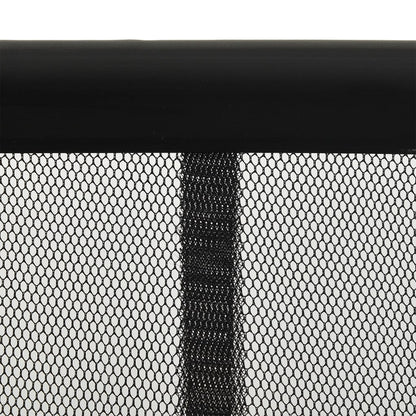 Insect Door Screen with 5-Piece Mesh Curtain Black 120x240 cm - OLBRIT