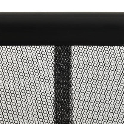 Insect Door Screen with 10-Piece Mesh Curtain Black 240x240 cm - OLBRIT