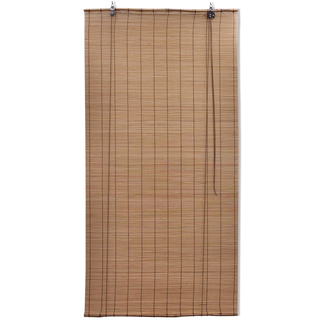 Bamboo Roller Blinds 2 pcs 150 x 220 cm Brown - OLBRIT