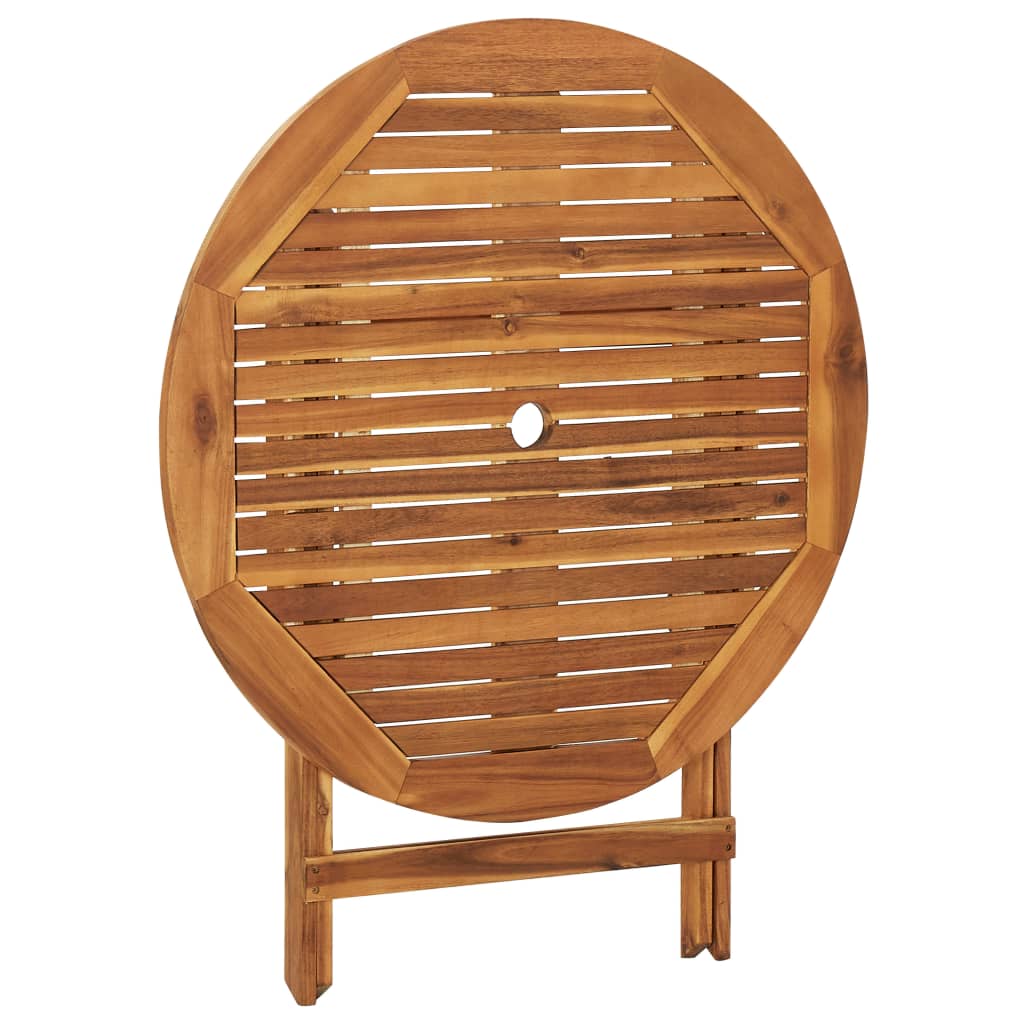 vidaXL 5 Piece Folding Garden Dining Set Solid Acacia Wood - OLBRIT