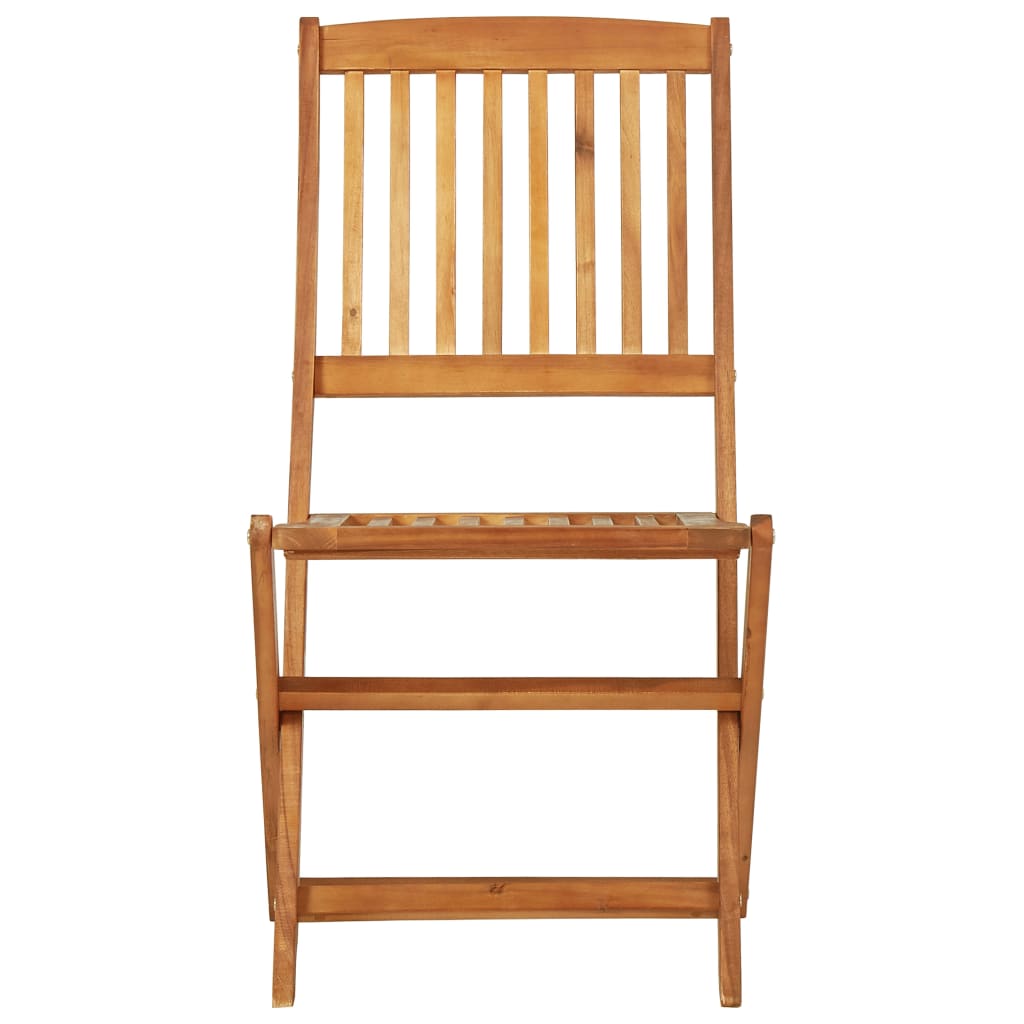 vidaXL 5 Piece Folding Garden Dining Set Solid Acacia Wood - OLBRIT
