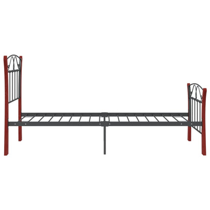 Bed Frame Black Metal 90x200 cm - OLBRIT