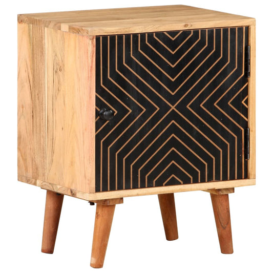 Bedside Cabinet 40x30x50 cm Solid Acacia Wood - OLBRIT