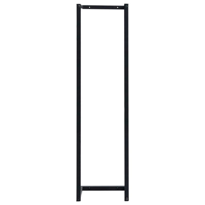 Towel Rack Black 25x20x95 cm Iron - OLBRIT