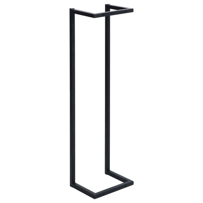 Towel Rack Black 25x20x95 cm Iron - OLBRIT