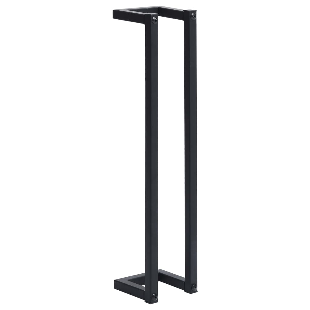 Towel Rack Black 12.5x12.5x60 cm Iron - OLBRIT