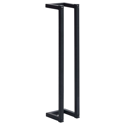 Towel Rack Black 12.5x12.5x60 cm Iron - OLBRIT