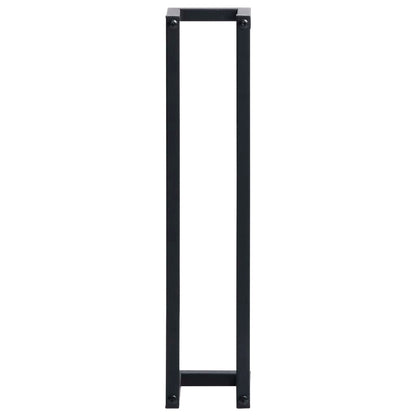Towel Rack Black 12.5x12.5x60 cm Iron - OLBRIT