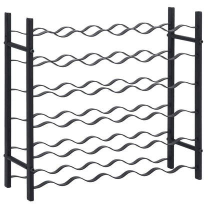 Wine Rack for 36 Bottles Black Iron - OLBRIT