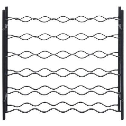 Wine Rack for 36 Bottles Black Iron - OLBRIT