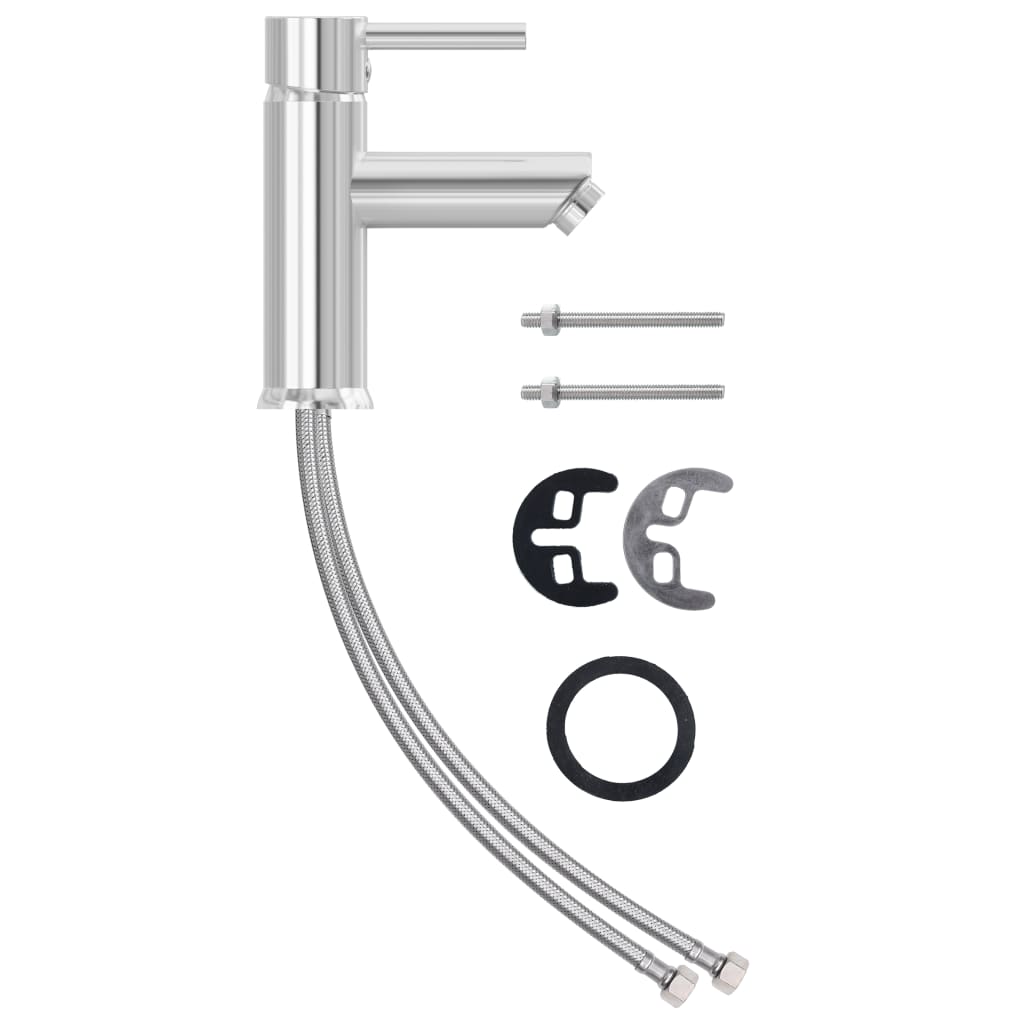 Bathroom Basin Faucet Chromed Finish 130x176 mm - OLBRIT