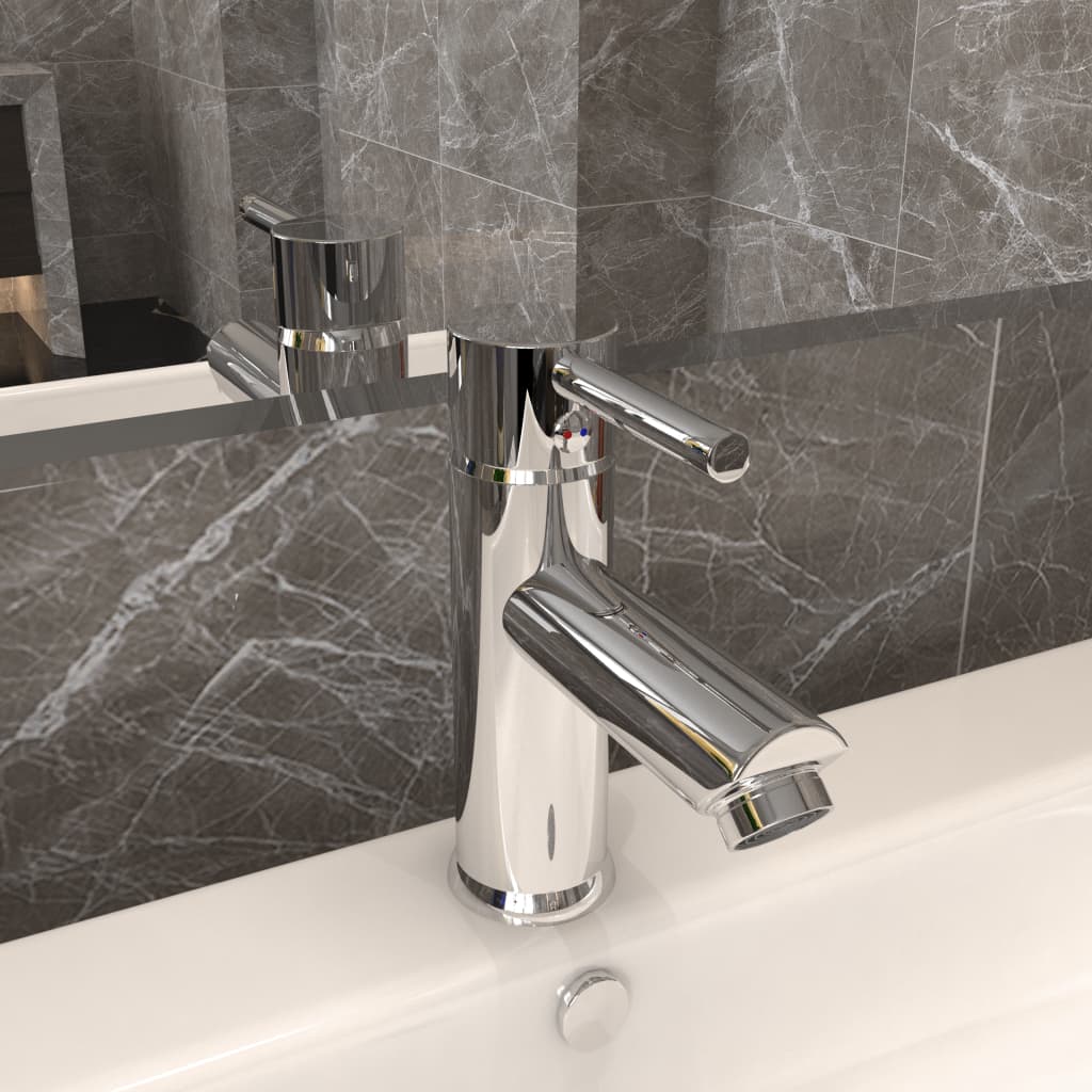 Bathroom Basin Faucet Chromed Finish 130x176 mm - OLBRIT
