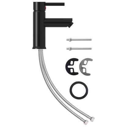 Bathroom Basin Faucet Black 130x176 mm - OLBRIT