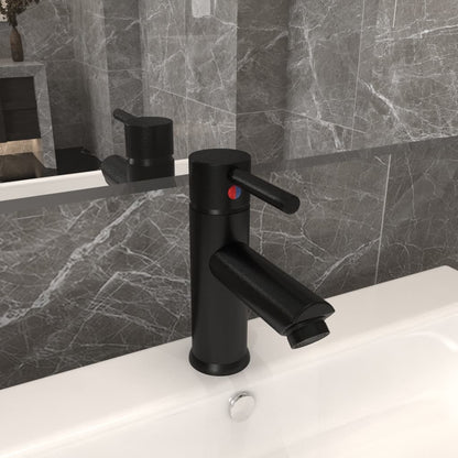 Bathroom Basin Faucet Black 130x176 mm - OLBRIT