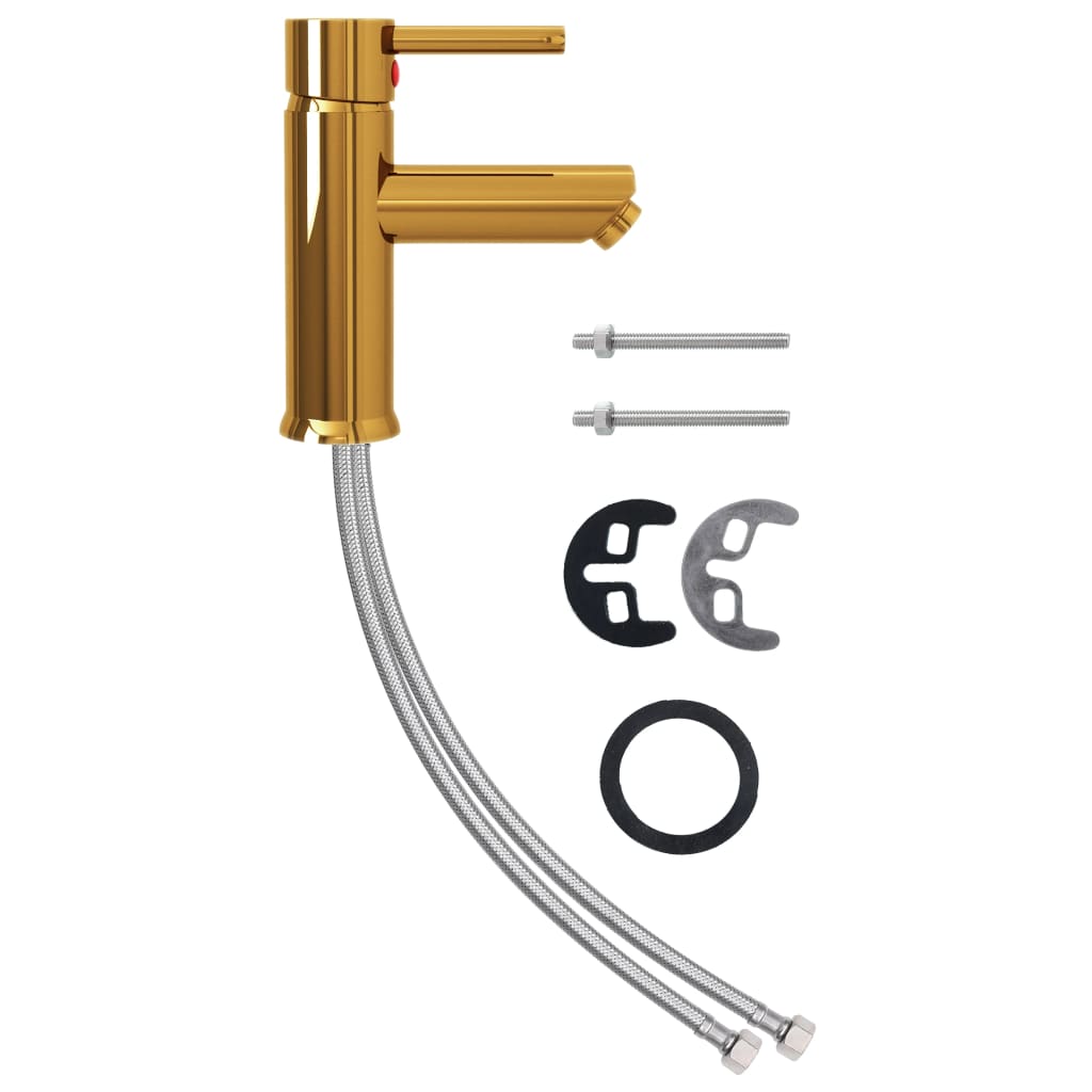 Bathroom Basin Faucet Gold 130x176 mm - OLBRIT
