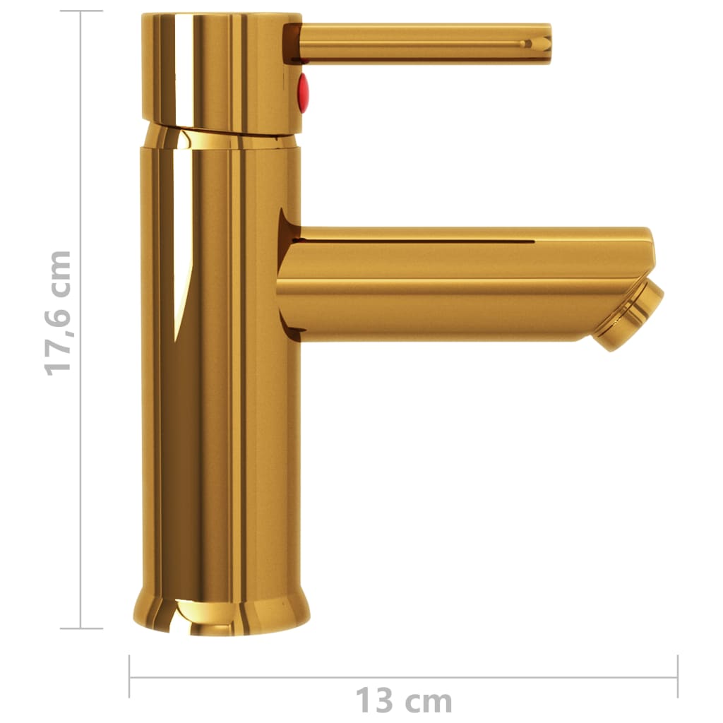 Bathroom Basin Faucet Gold 130x176 mm - OLBRIT