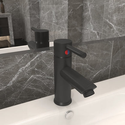 Bathroom Basin Faucet Grey 130x176 mm - OLBRIT