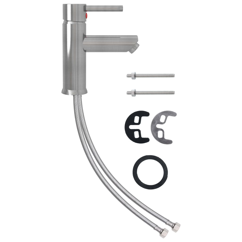Bathroom Basin Faucet Silver 130x176 mm - OLBRIT
