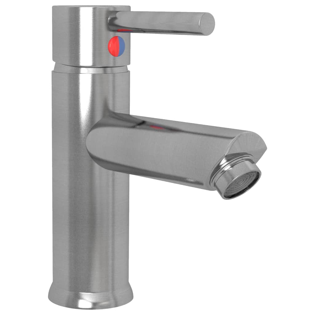 Bathroom Basin Faucet Silver 130x176 mm - OLBRIT