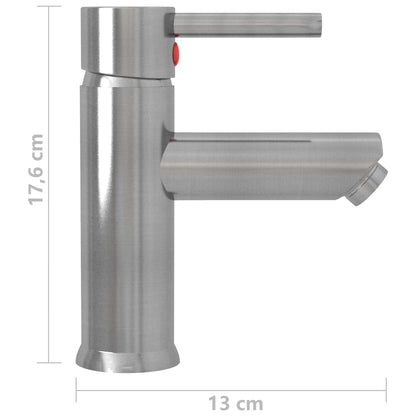 Bathroom Basin Faucet Silver 130x176 mm - OLBRIT