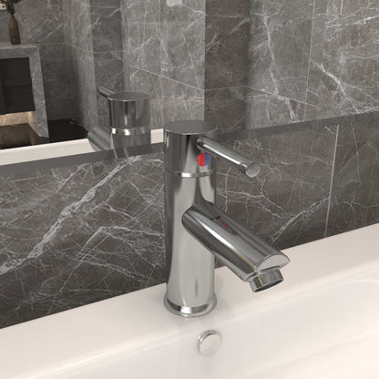 Bathroom Basin Faucet Silver 130x176 mm - OLBRIT