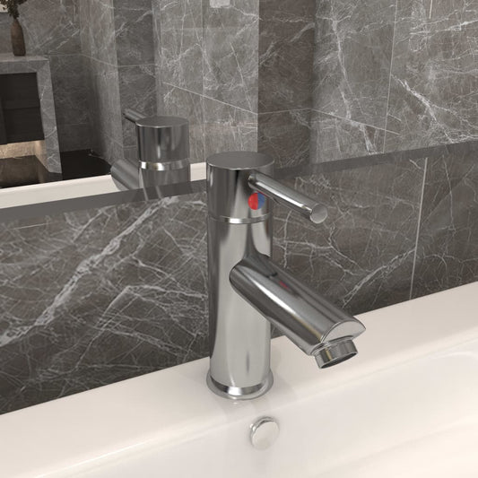 Bathroom Basin Faucet Silver 130x176 mm - OLBRIT