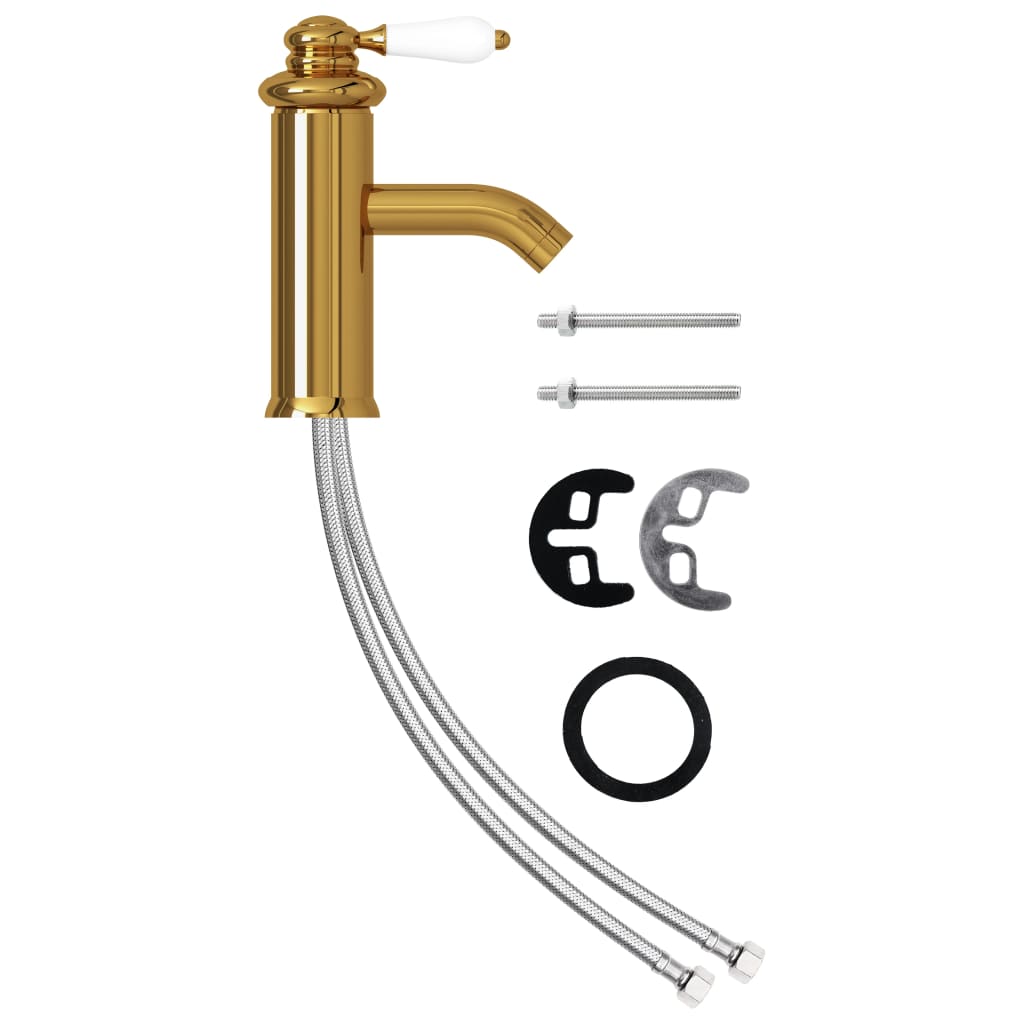 Bathroom Basin Faucet Gold 130x180 mm - OLBRIT