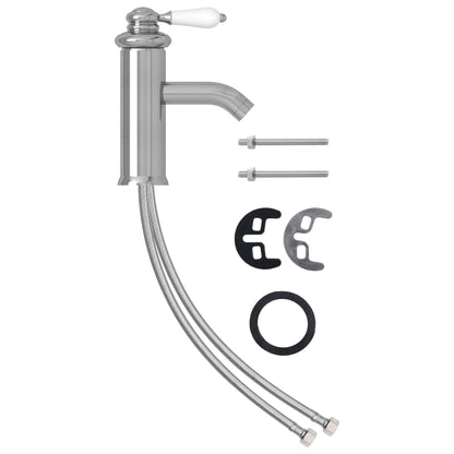 Bathroom Basin Faucet Silver 130x180 mm - OLBRIT