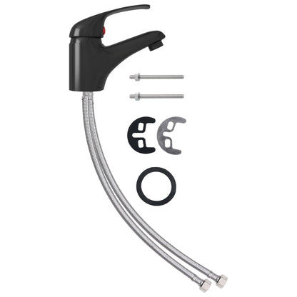 Basin Mixer Tap Black 13x10 cm - OLBRIT